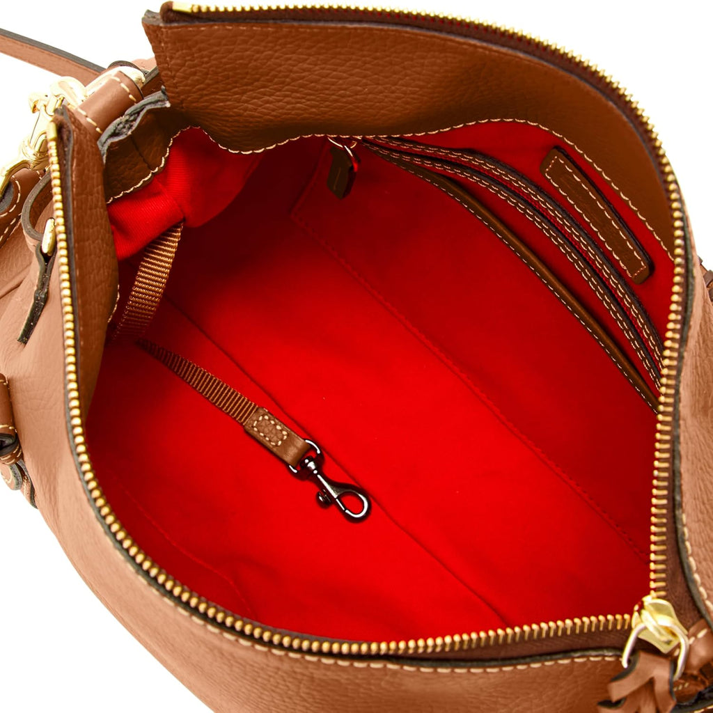 Dooney & Bourke Satchel Bags For Women, Pebble Grain Leather Handbag With Adjustable Shoulder Strap