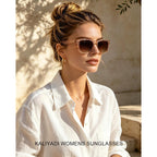 Kaliyadi Womens-Sunglasses Polarized-Sunglasses For Women: Retro Trendy Sun Glasses With Uv400 Protection For Driving Travel