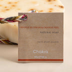 Chakra Oval Orange Blossom & Orange Peel Bar Soap - Paraben & Additive Free Handmade Soap Bar For Face, Body And Hands, Gentle Cleansing For Daily Skin Care, 7 Oz
