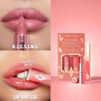 Charlotte Tilbury Icon Baby Lip Duo Kit - Mini K.I.S.S.I.N.G Satin Shimmer Lipstick & Full Size Hall of Fame High Shine Gloss Set - Hydrating Long Lasting Makeup Duo for On-the-Go Glossy Shine