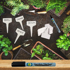 2 Pack Garden Marker Pen Permanent Markers Black (Uv Fade Resistant Marker Pens For Plant Markers Garden Markers Waterproof Pen Black Markers Outdoor Marker For Garden Plant Labels 0.8Mm)