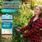 Garden Hose 100Ft Non-Expanding, Lightweight Hose With 10-Function Nozzle, Leak-Proof No-Knot, Easy To Carry, Wear-Resistant, Sturdy 3/4Ght Flexible Water Hose For Outdoor (Black With Nozzle)