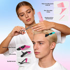 10Pcs Rat Tail Comb Hair Clips Set:3 Anti-Static, Heat-Resistant Carbon Fiber Parting Comb And 7 Sectioning Hair Clips Suitable For Precision Sectioning, Coloring, Braiding, And Daily Styling