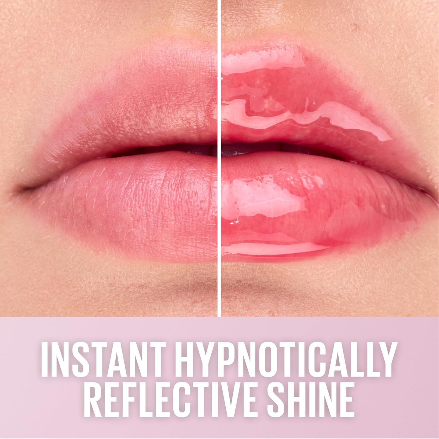MAYBELLINE Lifter Oil-in-Gel Lip Gloss for Glassy, Bouncy Shine, Hydrating, Tinted Lip Balm and Moisturizer with Hyaluronic Acid and Passionfruit Oil, Strawberry Shake (Mauve Pink)