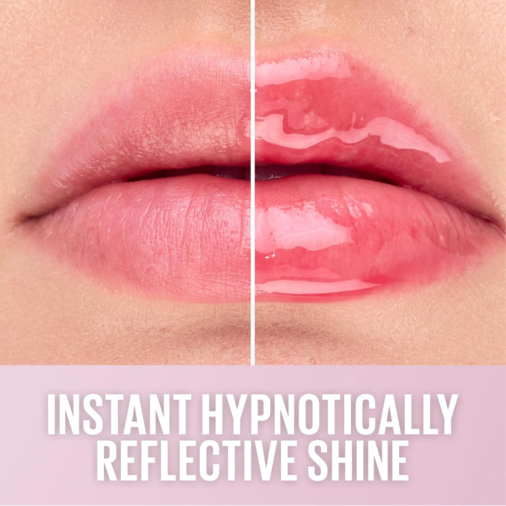 Maybelline Lifter Oil-In-Gel Lip Gloss For Glassy, Bouncy Shine, Hydrating, Tinted Lip Balm And Moisturizer With Hyaluronic Acid And Passionfruit Oil, Strawberry Shake (Mauve Pink)