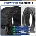 Unggjkb Tactical Men'S Nylon Belts,5 Pack Mens Belts Casual，Military Canvas Outdoor Metal-Free Belts