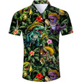 Raisevern Mens Hawaiian Shirt Casual Button Down Short Sleeve Tropical Beach Dress Shirt For Summer Holiday