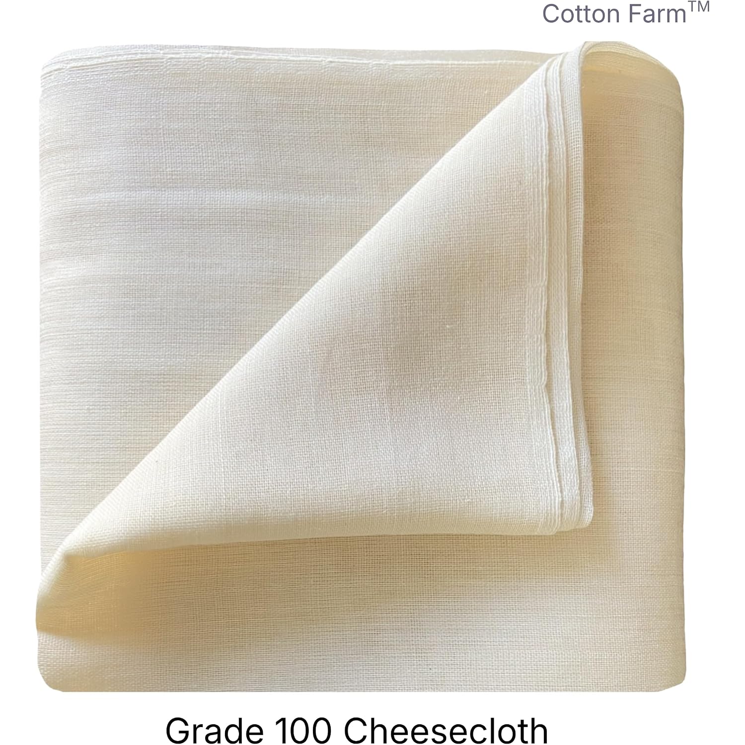 Cotton Farm Grade 100 Xl Cheese Cloth For Straining & Cooking; 36X36 Inch; 100% Unbleached Cotton Cheesecloth; Reusable With Finished Edges, Butter Muslin