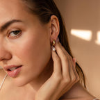 Pearl Earrings for Women 14K Gold Freshwater Pearl Hoop Earring Dangle Drop Wedding Earrings Bridal Bridesmaid Jewelry Gifts for Women