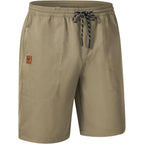 Qpngrp Men'S Stretch Waist Casual Shorts With 5 Pockets Include 1 Zipper Pocket