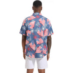 Men'S Casual Button Down Shirts Regular Fit Short Sleeve Hawaiian Shirt For Men