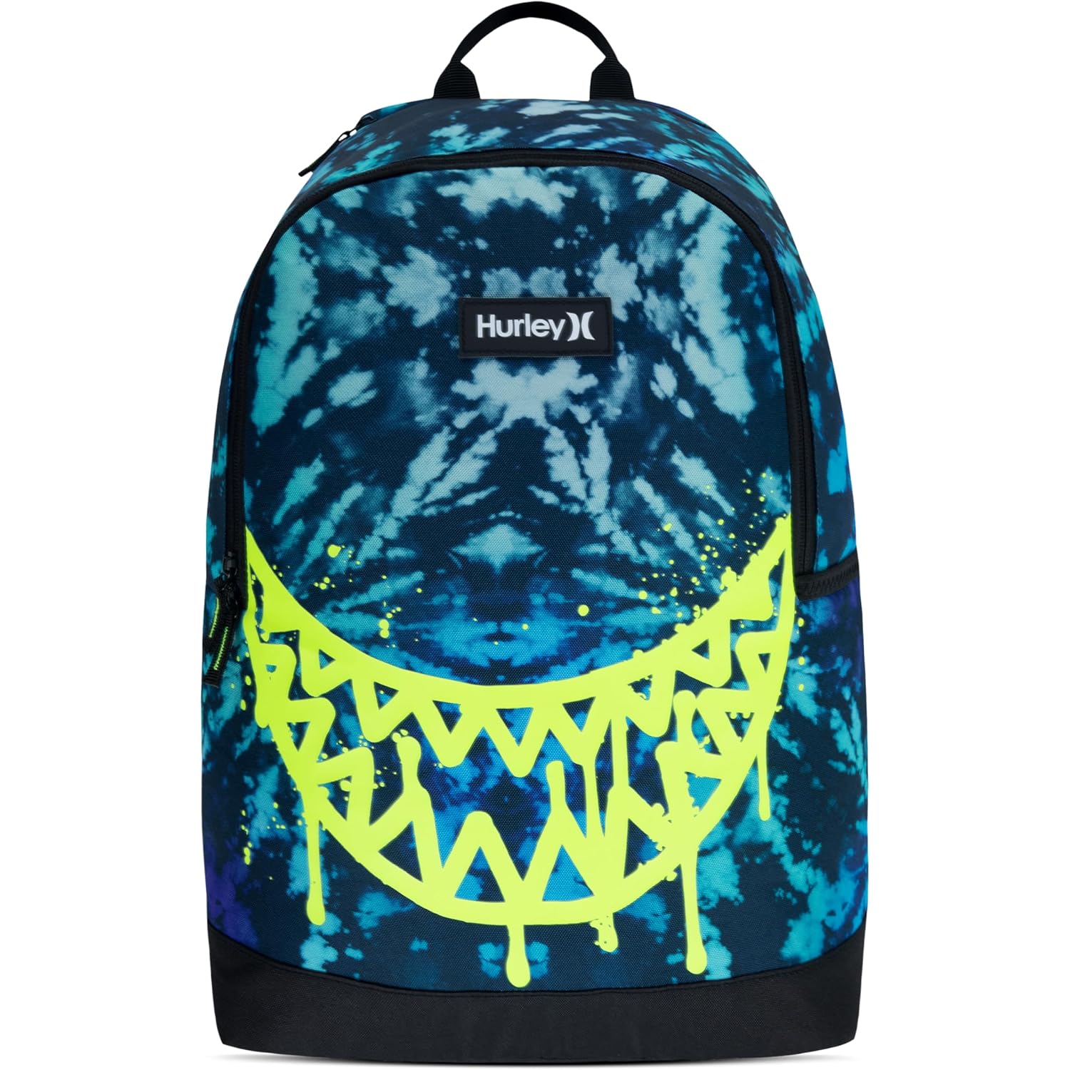 Hurley Unisex-Kids Graphic Backpack, Blue Lazer/Black, One Size