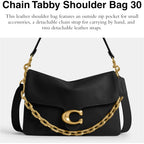 COACH Chain Tabby Shoulder Bag 30