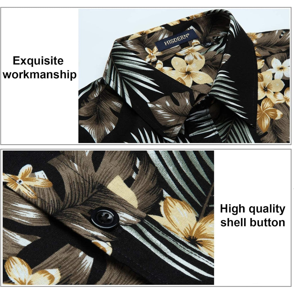 Hawaiian Shirt For Men Casual Summer Short Sleeve Beach Vacation Aloha Hawaii Button Down Shirt Holiday