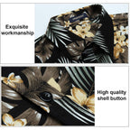 Hawaiian Shirt For Men Casual Summer Short Sleeve Beach Vacation Aloha Hawaii Button Down Shirt Holiday