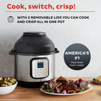 Instant Pot Duo Crisp 11-In-1 Air Fryer And Electric Pressure Cooker Combo With Multicooker Lids That Air Fries, Steams, Slow Cooks, Sautés, Dehydrates, & More, Free App With Over 800 Recipes, 6 Quart