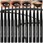 New 12 Pcs Black Eyeliner Pencil Gel Eyeliner Pencil With Waterproof And Retractable Eye Liner For Bold And Defined Eye Liner（Black）