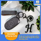 A-Z Heart Initial Letter Keychain, Stainless Steel Alphabet Charm for Handbags, Gift for Women and Girls