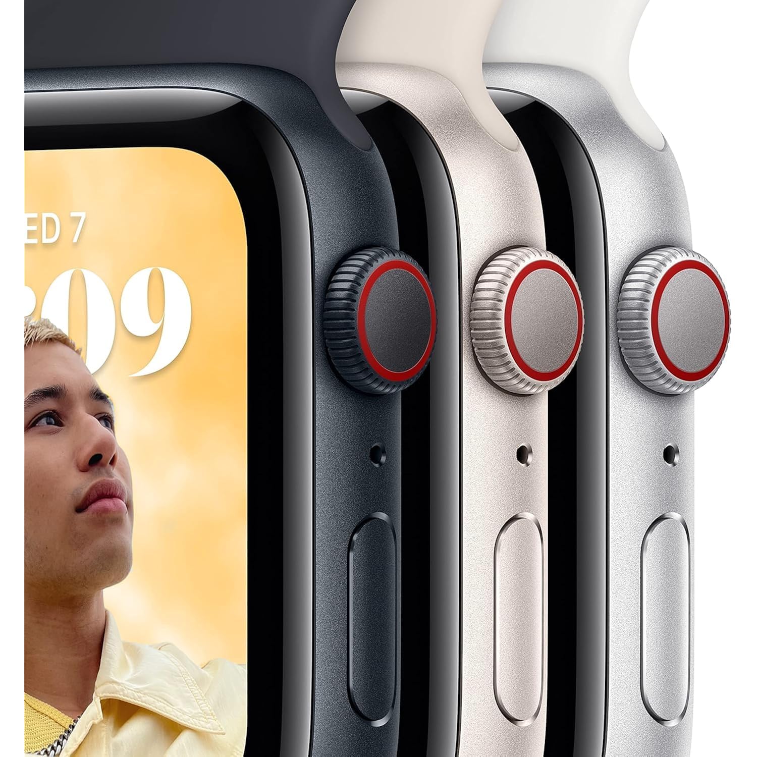 Apple Watch Se (2Nd Gen) (Gps, 40Mm) - Starlight Aluminum Case With Starlight Sport Band, S/M (Renewed Premium)
