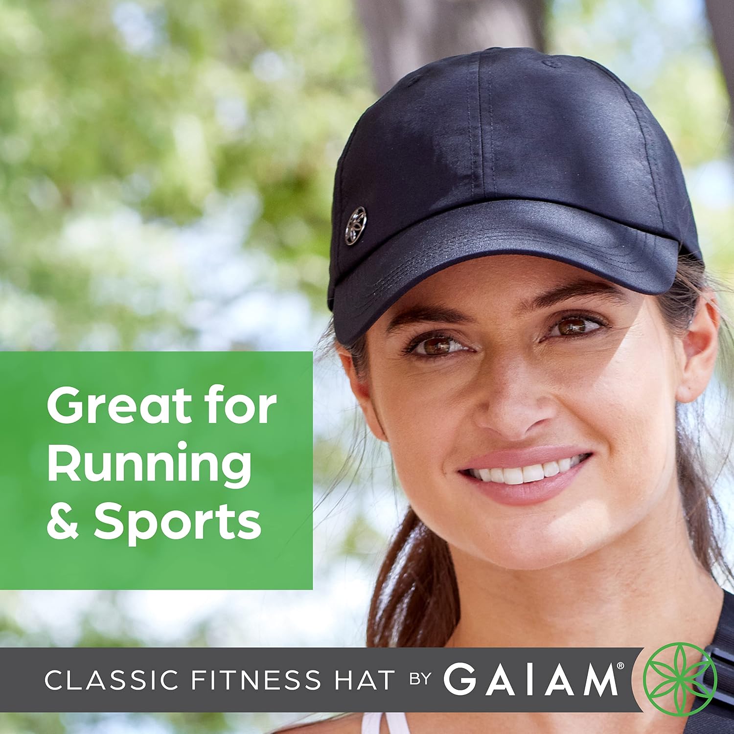 Gaiam Women's Classic Fitness Running Hat - Ponytail Hats with Quick-Dry Sweatband for Hiking & Summer Beach Vacation Navy