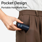 Jisulife Portable Handheld Fan, 3 In 1-Fan, Power Bank, Flashlight, Blue | Mini Cooling Essential For Outdoor, Small, On-The-Go Pocket Hand Design, 19 Hours, Auto Shut-Off Safety Soft Blade