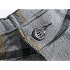 Novocct Cargo Short For Men 10" Inseam Relaxed Fit Plaid Outdoor Hiking Work Stretch Cotton Casual Shorts With Multi-Pocket