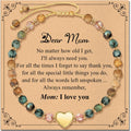 Inspirational Bracelets Gifts for Women: Healing Natural Stone Beads Bracelets - Birthday Mothers Day Gifts Thinking of you Get Well Soon Gift for Women Friends Sister Mom
