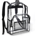 Amazon Basics Transparent Clear School Backpack, Water-Resistant Pvc Plastic, Reinforced Shoulder Straps, 17 X 7 X 13 In