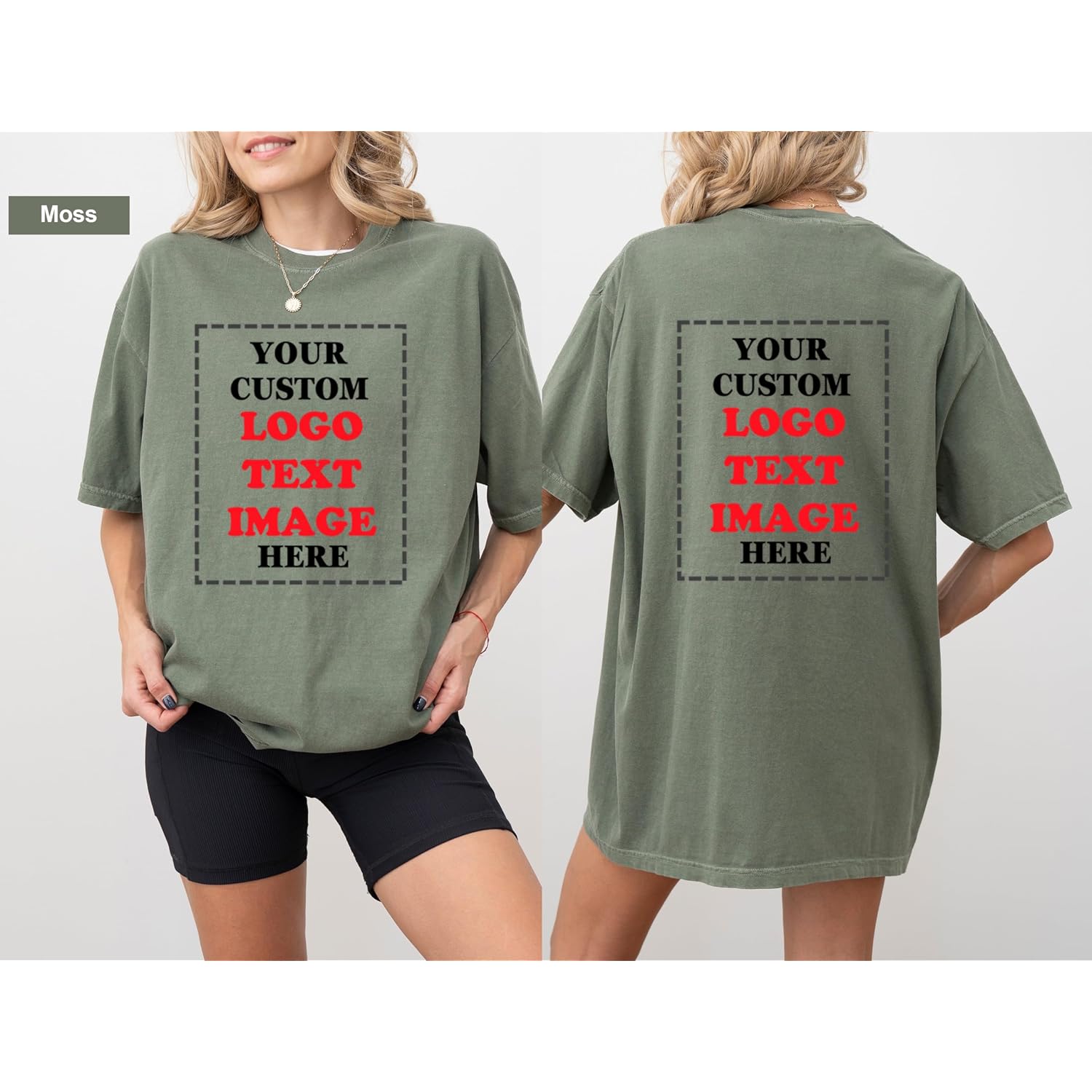 Comfort Colors Custom Shirts For Women Men, Personalized Image-Text For Your Company/Wedding/Greetings With Digital Printing Shirt,Customized Your Photo Shirts,Personalized Design With Logo Image