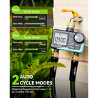 Rainpoint 2 Zone Sprinkler Timer With Brass Inlet And Outlet - Water Timer For Garden Hose With Rain Delay/Manual Watering/Automatic Irrigation Controller System For Yard Lawn Garden(Blue)