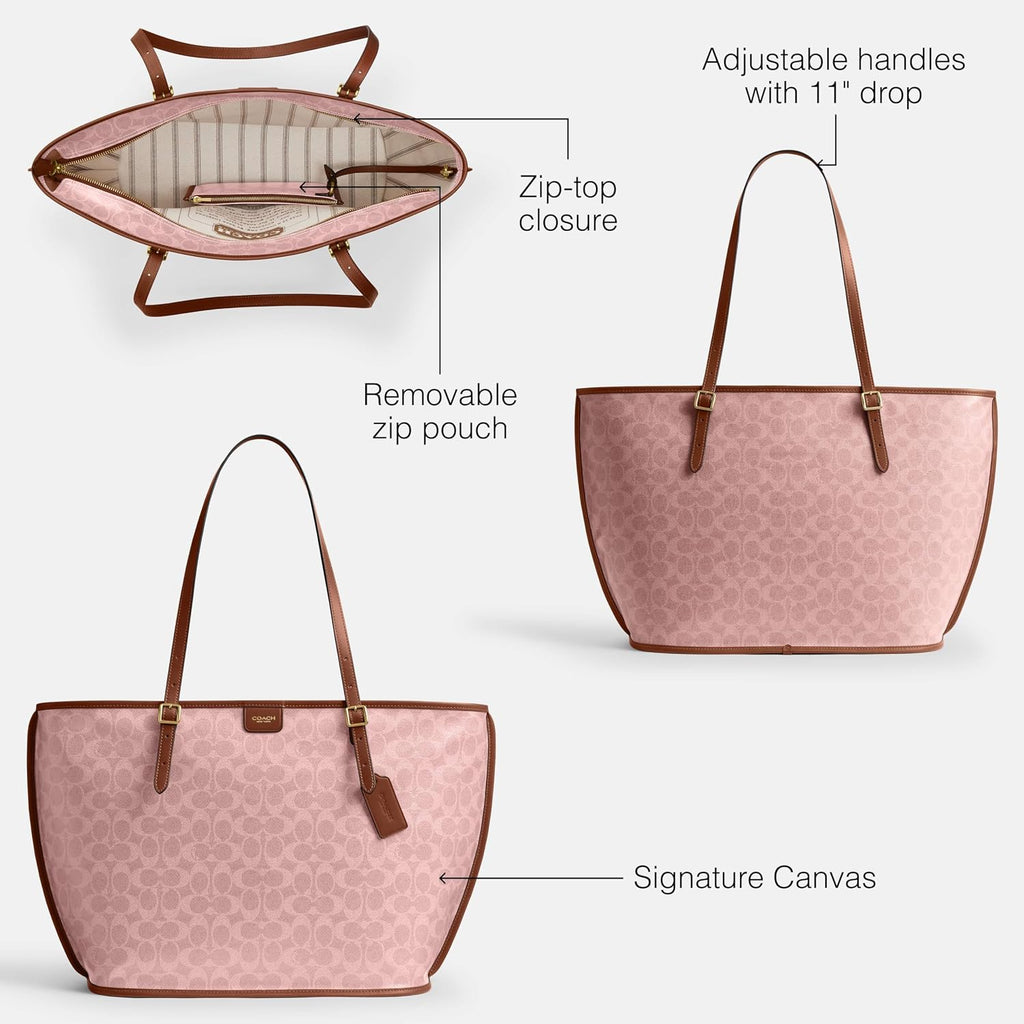 Coach Taxi Tote Bag In Signature Canvas