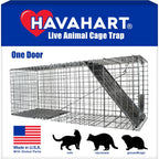 Havahart Large 1-Door Live Animal Trap For Raccoons, Cats, Bobcats, Beavers | Heavy Duty Humane Catch And Release Cage Trap For Outdoor Pest Control, 1079Sr