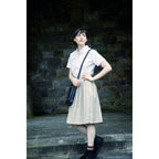 French Toast Women'S Junior'S Fitted Wrinkle-Resistant Oxford Shirt With Short Sleeves