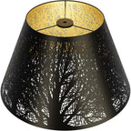 Lamp Shades For Table Lamp 7" Top X 13" Bottom X7.8" High,Metal Lamp Shades, Lamp Shades Replacement For Table Lamp Floor Lamp Pendant Light,Easy Install