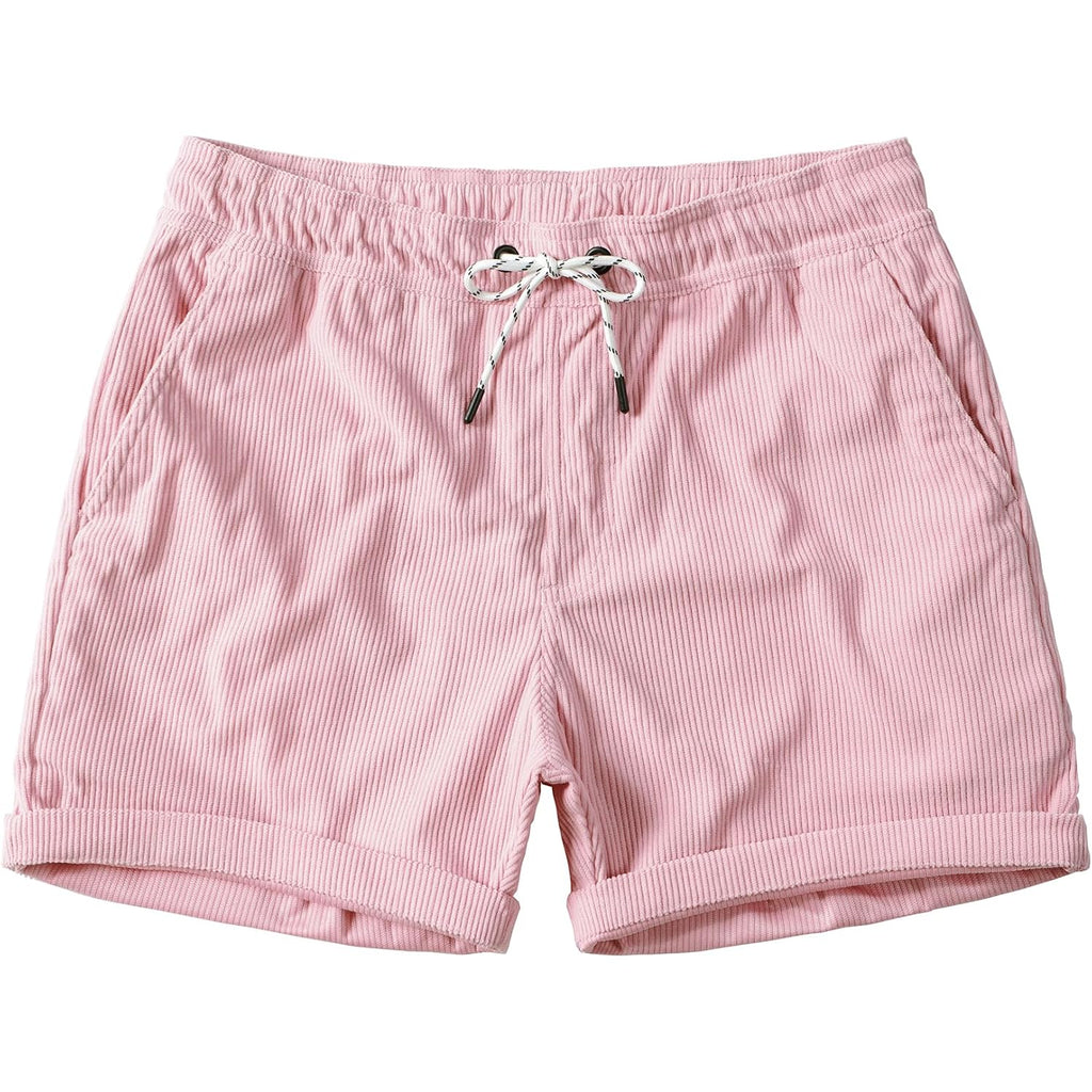Jotook Men'S Casual Drawstring Corduroy Shorts Elastic Waist Summer Shorts With Pocket