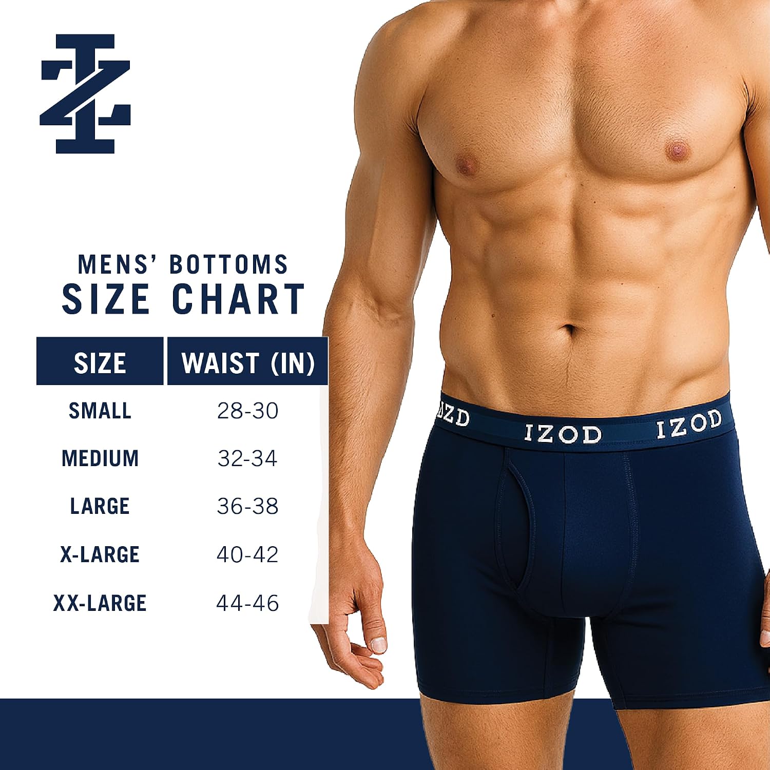 Izod Mens Boxer Shorts - 4 Pack Performance Knit Cotton Boxers For Men With Button Fly - Lightweight Mens Boxers, 4" Inseam