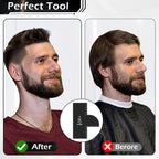 Enhancement Card For Barbers With Measurement Indicators, Reusable Barber Hairline Shaping Tool And Color Spray Edge Line Up Tool (1Pcs)