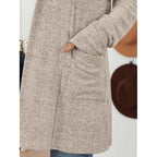 LILLUSORY Cardigan for Women Lightweight Cardigans Fall Fashion Outfits Open Front Long Cardigan with Pockets, Business Casual Travel Outfits