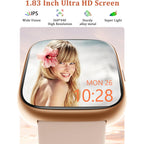 Lodimeke Smart Watch, Alexa Built-In, Answer/Make Calls 44Mm Smartwatch Women Men, 1.83" Sports Watch Ip68 Waterproof, Heart Rate Spo2 Sleep Stress Monitor, Step Counter Watch For Android & Ios Phone
