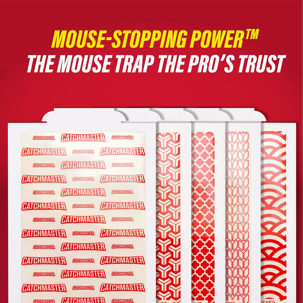 Catchmaster Extra Sticky Insect & Mouse Traps 60-Count, 5.3"X8" Glue Boards For Mice & Insects, Ultra Sticky Rat & Mousetraps Indoor For Home Use In Garages, Basements & Attics, Pest Control For Home