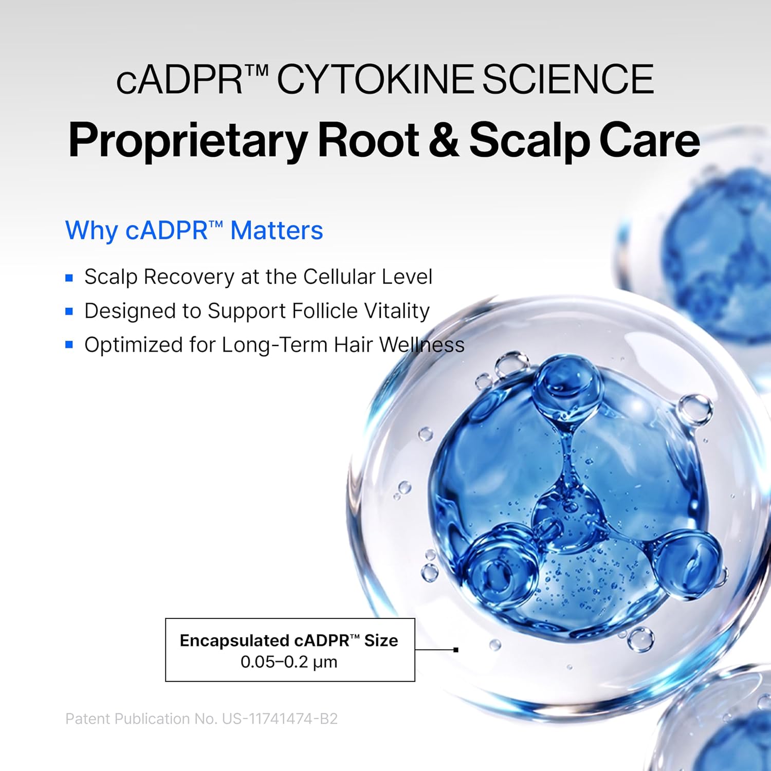 Refilled Cadpr Booster Plus Balancing Hair Growth Serum For Sensitive Scalp | Hair Density & Lightweight Moisture Scalp Care, Thin & Weak Hair, Non-Greasy With Built-In Scalp Massager