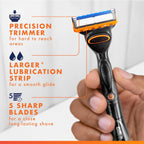Gillette Fusion5 Power 5-Blade Razor Blade Refills for Men with Precision Trimmer, 10 Count
