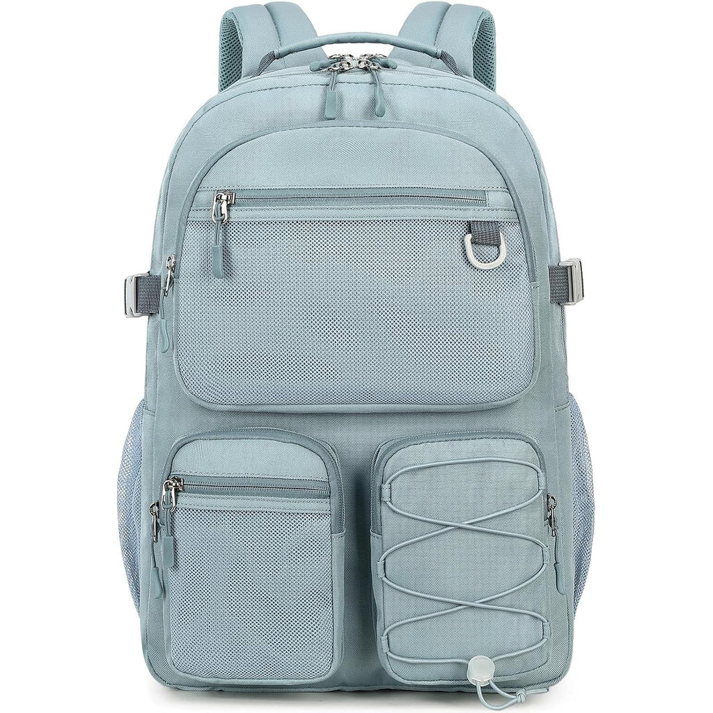 Lohol Water Resistant Backpack With Mulitiple Pockets For School Travel Outdoor College, 15.6 Inch Laptop Daypack For Men And Women (Blue)