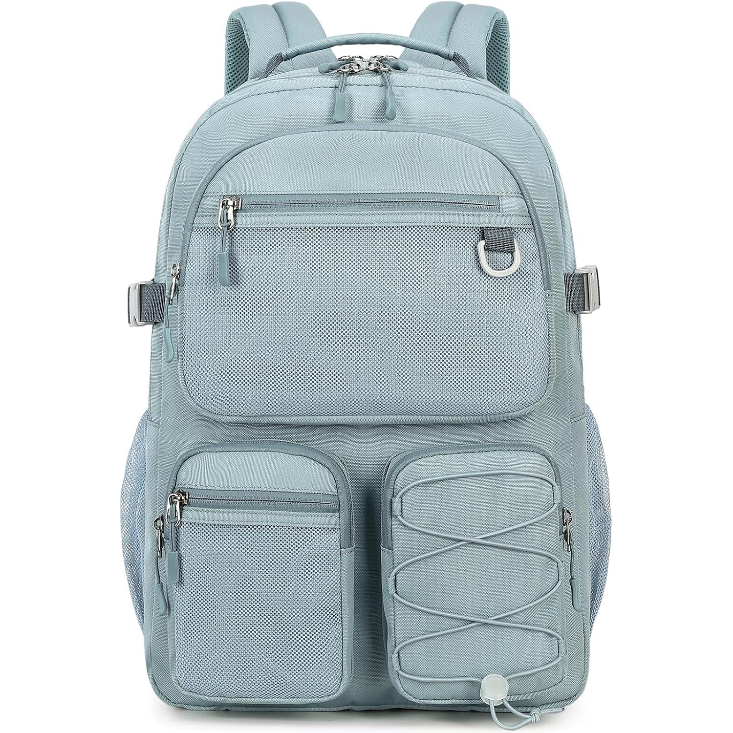 Lohol Water Resistant Backpack With Mulitiple Pockets For School Travel Outdoor College, 15.6 Inch Laptop Daypack For Men And Women (Blue)