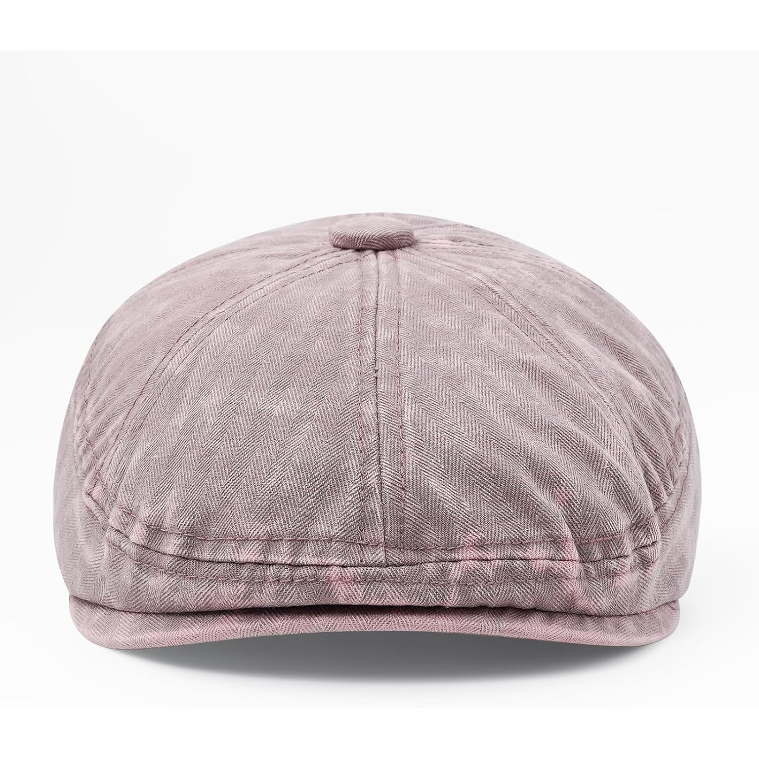 Newsboy Flat Cap for Men Women, Adjustable Washed Cotton Hat | 100% cotton, 8-panel Gatsby style, adjustable 57-60 cm fit for driving, golf, travel, and daily vintage looks. #B36-pink