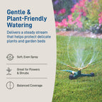 Orbit 58257N Lawn And Garden 3-Arm Metal Sprinkler With Wheel Base