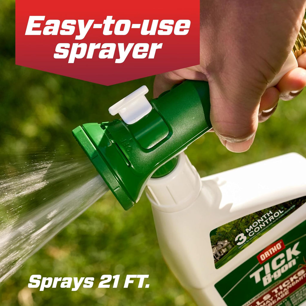 Ortho Tick B-Gon Tick Killer Ready-To-Spray, 32 Fl. Oz. | Outdoor Tick Spray, Kills Ticks, Cat And Dog Fleas, And Mosquitoes