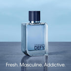 Calvin Klein Defy Eau de Toilette – Woody Men's Cologne – With Notes of Bergamot Oil, Lavender Absolute & Vetiver Oil – Long Lasting Fragrance