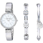 Anne Klein Women'S Premium Crystal Accented Watch And Bracelet Set