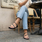Cushionaire Chai Strappy Flip Flops For Women, Comfortable Casual Women Sandals With Memory Foam